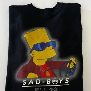 Black Graphic Sweatshirt